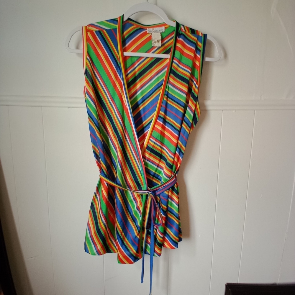 Vintage Fred Rothschild of Cali wrap blouse